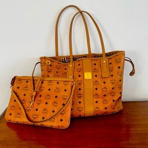 MCM Visetos Tote with Pochette Authentic
